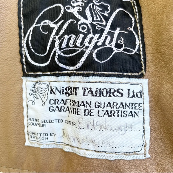 Vintage retro suede & wool shearling open front snap hem jacket coat Small - Picture 10 of 13